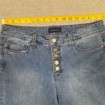 Charter Club Women's Wide-Leg High Waisted Button-Fly Jeans Size 10 Blue Denim Photo 11