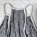 ZARA Knit Black and White Striped Halter Tank Top Photo 5