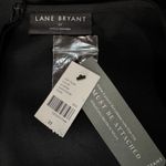 Lane Bryant SZ 22 Wide-Leg Cropped Jumpsuit Square Neck 3/4 Sleeve Belted Black Photo 6