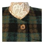 Vintage 1960s Henry White Dublin Alpaca Wool Plaid Skirt Suit Set medium Green Size 10 Photo 9