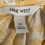 Nine West  Yellow Floral Ruffle Blouse‎ | Medium | Cottagecore Boho Chic Photo 5