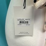 Bardot New  X Revolve Spot Ruffle Top in Oxford Spot. New with Tag. Size Small Photo 6