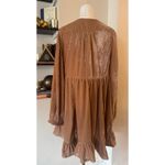 Free People  Estella Velvet Mini Dress In Rose Pearl Size Medium NWOT Photo 3