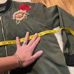 West Kei  Jacket Womens Large Embroidered Flower Long Sleeve Zip Front‎ Light Photo 4