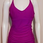 Athleta Smocked Tankini Swim Top-Size 36 D/DD-Underwire-Lined-Adjustable Straps Photo 1