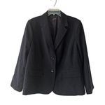 Nine West Blazer Womens Jacket Two Button Size L-XL Office Formal Preppy Black Photo 0