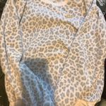 Nike leopard fleece crewneck Photo 0