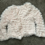 Xhilaration Fuzzy Cream Oversized Cardigan  Photo 0