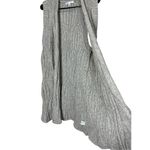 CAbi  Oatmeal/Grey Knit Open Front Sweater Vest Cardigan Wool Blend M Photo 4