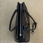 Brighton Vintage Black Leather Croc Embossed Attaché/Large Bag Photo 10