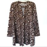 Wonderland by Orange Leopard Print Tunic w/ Triangle Cutout Size Med Photo 0
