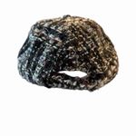 Kate Spade New York Women's Tweed Wool Blend Baseball Cap OS Black Spade Logo Photo 6