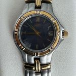 Citizen  Elegance Ladies Watch Vintage Two Tone Bracelet Blue Round Dial Date Photo 2