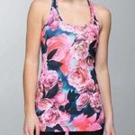 Lululemon 110  Floral Peony Workout Tank Size 6 Pink Photo 0