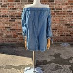 Free People  Show Me Some Shoulder linen top in Chambray / S /Excellent condition Photo 9