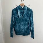 Athleta - Sundown Tie Dye Hoodie Sweatshirt Dark Surf Teal Athletic Gym Workout Photo 4
