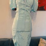 Skylar + Madison  oriental baby blue floral Dress Size s small Photo 9