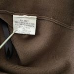 David Meister Metal Silk Blend Brown Knit Halter V-Neck Top Sz L Photo 6