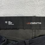 Liz Claiborne Jeans 12x 30 Sara Slim Leg Mid-Rise Black Stretch Soft Comfy City Photo 2