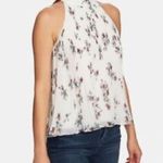 Alya Swiss Dot Floral Halter Top Blouse Camisole Small Y2K Fairy Romantic Boho Photo 10