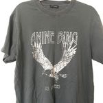 ANINE BING  Lili Eagle Graphic Tee Gray Large Photo 3