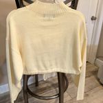 Blue Blush Women’s Quarter Zip Cropped Sweater Photo 5