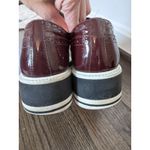 Prada  Women’s Derby Red Leather Morgue Shoes 38.5 US Sz 8 Photo 14