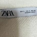 ZARA White Button Down Pockets Long Sleeve Knit Cardigan Sweater Jacket Top Sz S Photo 2