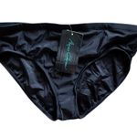 Aqua Green NWT Womens Black UPF 50 Mid-Rise Bikini Briefs Bottoms 868061 - Sz XL Photo 2