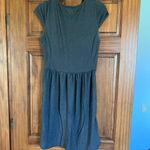 Madewell  Screenplay Skater Dress Womens Small Grey Gray Cap Sleeve Fit Flare Photo 3