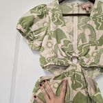 Show Me Your Mumu  Jessa Mini Dress Size Small Green Cream Desert Sand Photo 6