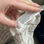 ZARA  White and Brown Striped Long Sleeve Dress Photo 6