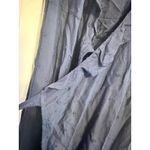 Old Navy ‎ navy blue wrap dress with embroidered flowers and ruffles NEW L Photo 5