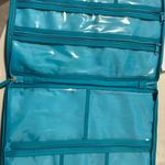 Stella & Dot  Teal Geometric Pouch/Jewelry case Nice & Clean! Photo 4