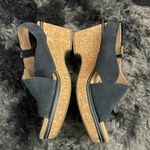 Clarks Giselle Cove Wedge Sandals Blue Nubuck, 9.5 Photo 3