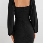 ThatsSoFetch That’s so Fetch Black Ruched Dress Photo 3
