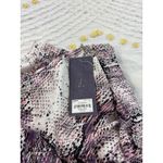 Jennifer Lopez Snakeskin Print Jogger Pants XL Elastic Waist NWT Purple Photo 8