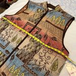 Alfred Dunner  Multicolor Tapestry Zip Up Vest Women’s Size 22W Fall Botanical Photo 5