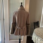 Jade Melody Tam Peacoat Large Wool Blend Faux Fur Brown Photo 1