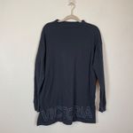Victoria's Secret Victoria Secret Sport Woman's M Gray‎ Cut Out Neck Oversized Tunic Sweatshirt Photo 8