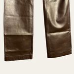 Ralph Lauren Ralph Vintage Metallic Bronze Leather High Rise Flare Pants 6 Photo 3