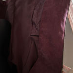 Christopher & Banks Christopher Banks Corduroy Jacket XL Purple Wine Zip Front Casual Long Sleeve Photo 6