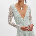 Free People White Lace Mini Dress Photo 3