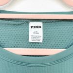 PINK Victoria's Secret Womens Athletic Top Size L Green Crop Gym Workout Sporty Size L Photo 4