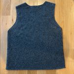 Willi Smith Sleeveless Sweater Beaded Wool Angora Blend Grey Size Large Photo 2