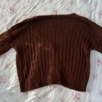 Pink Rose  knit button cropped cardigan Photo 2