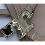 Tory Burch  Sling Beige Sandals Gold Logo‎ Medallion Size Women's  9 M Photo 6