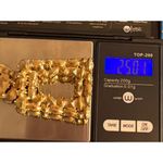 Gold Tone Black Rhinestone Door Knocker Earrings Chunky Pierced Statement 2.75" Photo 4