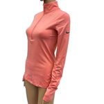 Nike Dri Fit Athletic Coral Half Zip Multi Textured Pull Over Jacket Womens S Photo 3