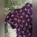 American Eagle Vintage Outfitters purple floral sheer lined maxi dress, size 0 Photo 6